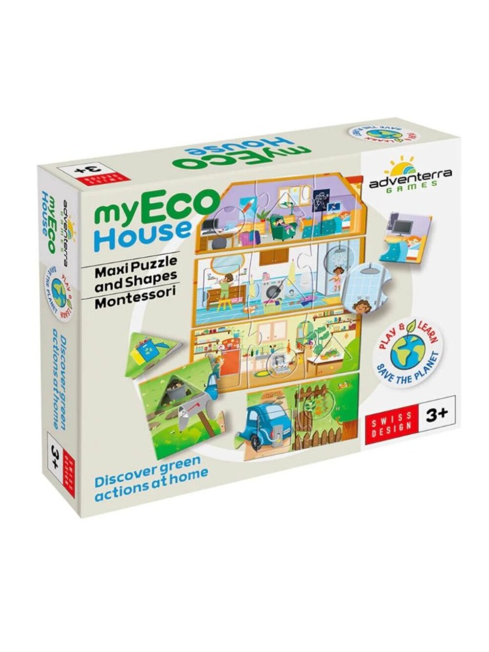 My Eco House 2-In-1 Jumbo Puzzle Educational Game For Kids Ages 3+